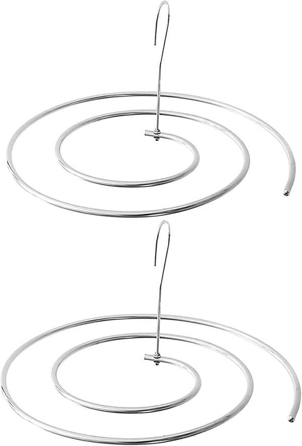 2-pakning, sengetøystativ, plassbesparende, spiralformet, multifunksjonell tørking