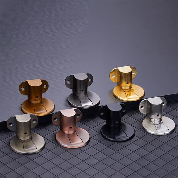 Magnetisk dørstopper, justerbar, heavy duty, børstet rustfrit stål