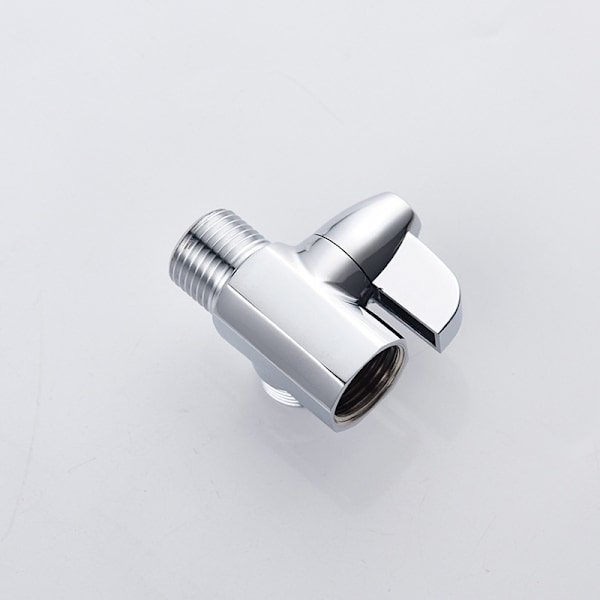 Krombelagt messing 3-veis dusjdeler, G1/2\" T-formet adapterventil for montert dusjarm