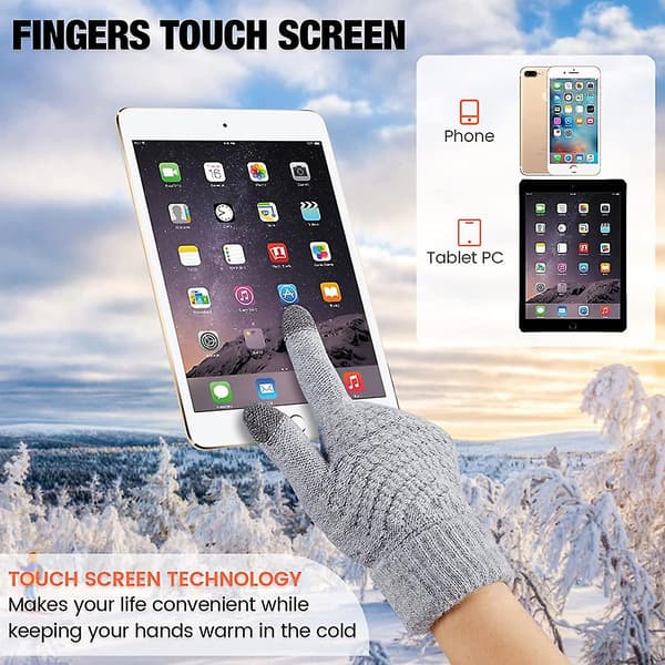 2 par moderigtige handsker, kulderesistente, touch screen-handsker