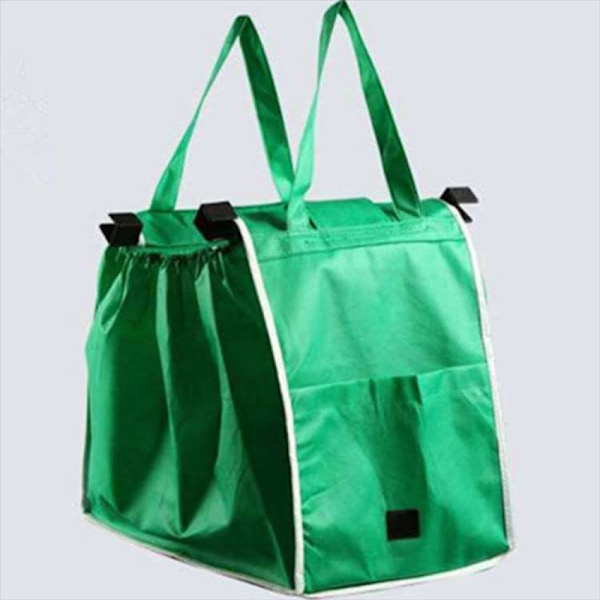 Sammenfoldelig miljøvenlig taske, indkøbspose til supermarked, indkøbspose, sammenfoldelig taske - 4 stk.
