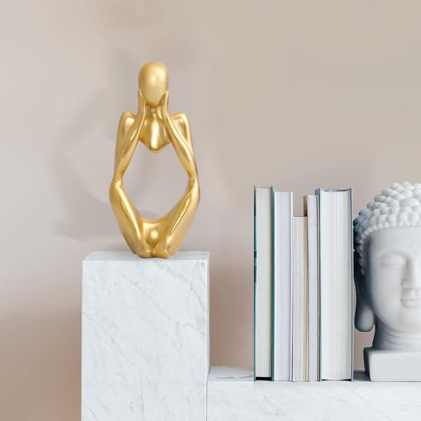 Resin Statue Tenker Stil Dekorativ Abstrakt Skulptur Samleobjekt