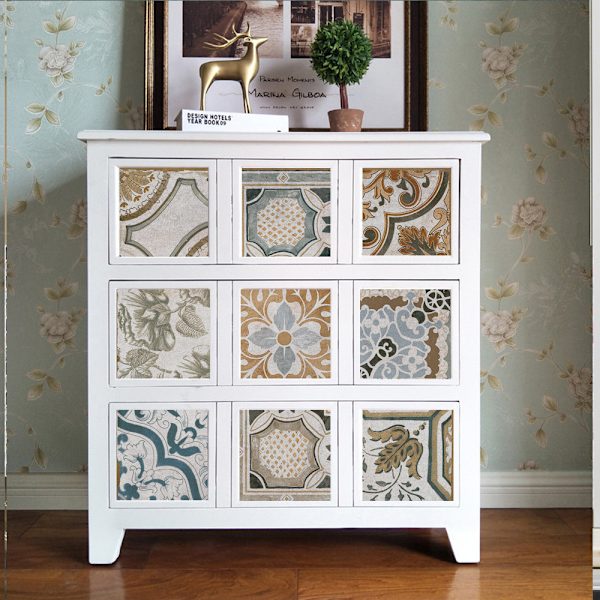 Imitation Vintage Colorful Tile Tile Sticker DIY Wall Sticker Wat