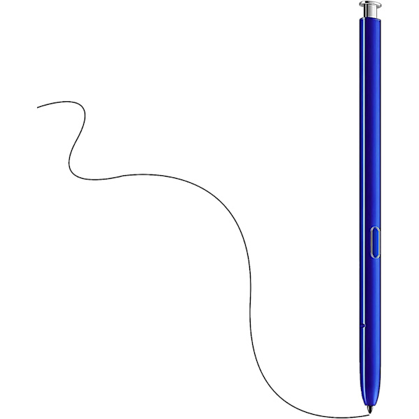 2-pack Blå Silver Note 10 Pen Ersättning för Galaxy Note 10 Not
