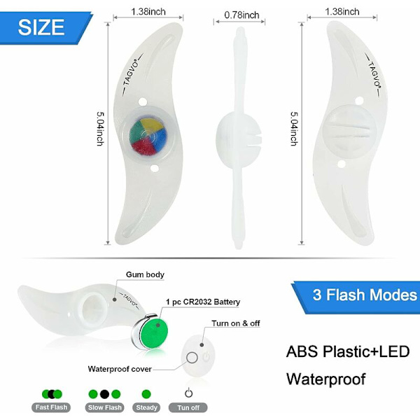 LED-pyöränvalot (punainen+vihreä+sininen+monivärinen) 4 kpl:n sarja, pyöränpuolat