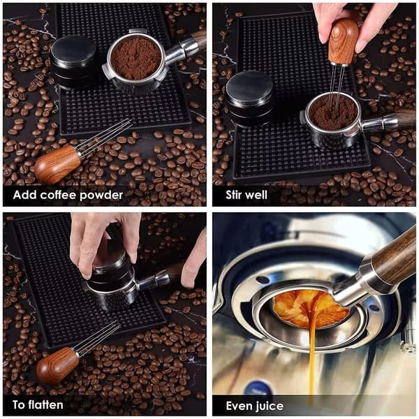 Espresso kaffeske, kafferøreværktøj til espressofordeling