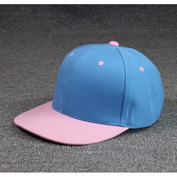 Tvåfärgad Snapback-hatt Platt Baseballkeps Trucker Solid Plain Blank