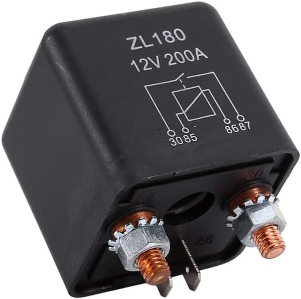 Relækontakt - 12V 200A Kraftigt Split Load On/Off Relæ til Bil Auto Båd 200Amp