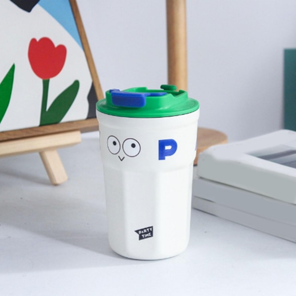 Resemugg i Rostfritt Stål Isolerad Kopp med Lock Söt Design för Kontor 400ml