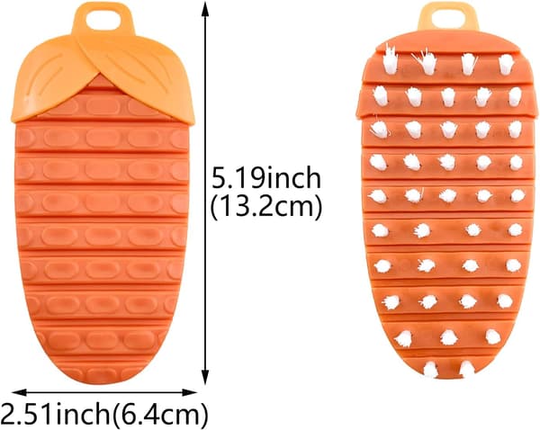 4-pack borste för skrubbning av frukt och grönsaker för morot potatis grönsak