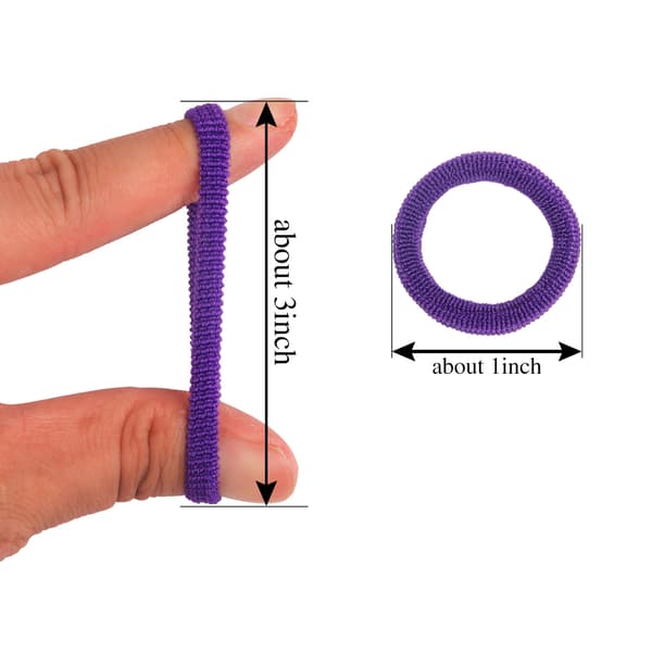 100 st elastiska hårband, repband, hästsvans, scrunchies, hårhållare