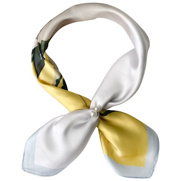 Silke liten fyrkantig sjal damhalsduk Wrap, 1 st-53 cm