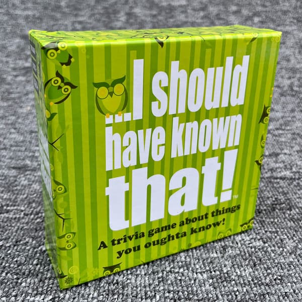 I Should Have Known That! -pulmapeli englanninkielinen korttipeli