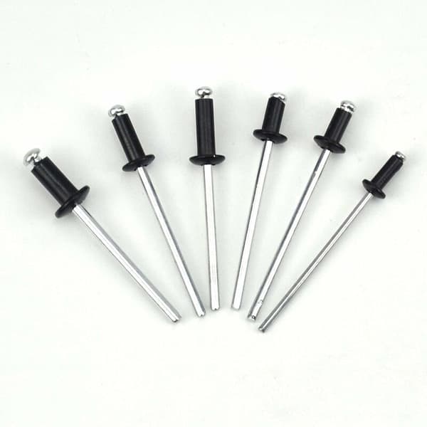 120 stk. sort blindnitte-sæt, M2.4/ M3.0/ M3.2/ M4 aluminium B