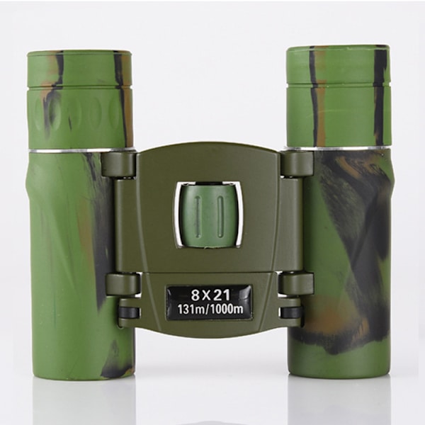 Mini Teleskop 8x21 Bærbar Foldbar Kikkert Nem at Bære til Udendørs Camping Rejser Se Langt Camouflage Zoom Teleskop