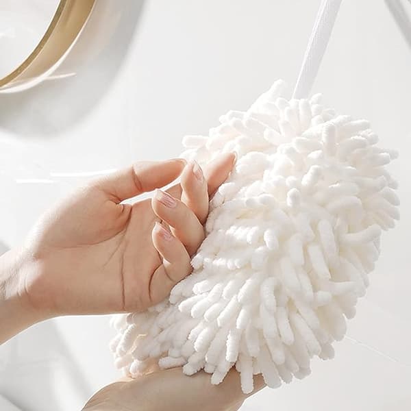 6 stk. håndklæder bløde absorberende mikrofiber håndtørringshåndklæder kugle