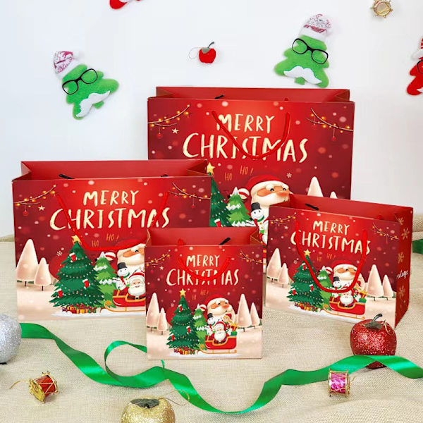 12 st presentpåsar i juldesign med presentpåsar presentpåsar presentpåse i papper