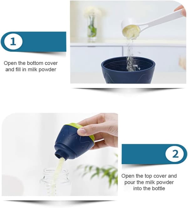 Formeldispenser, babymelkpulverformeldispenser, sølefri