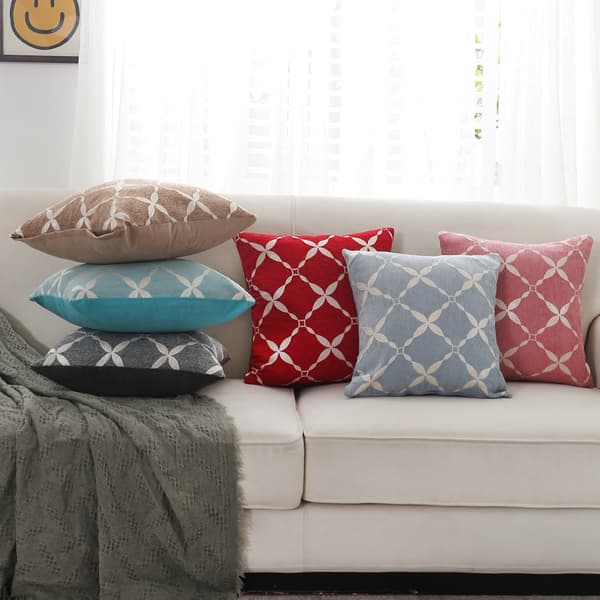 Set med 6 st kuddfodral, 45x45cm, enkel modern, heminredning