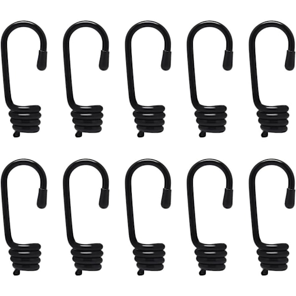 10 st 4,0 * 75 mm Plastbelagda Krokar för Elastiska Repändar