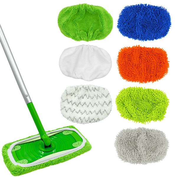Pieces Återanvändbara Moppdukar för Swiffer Sweeper, Mikrofiber Moppdynor, Återanvändbar Moppdyna, Ersättningsmopp