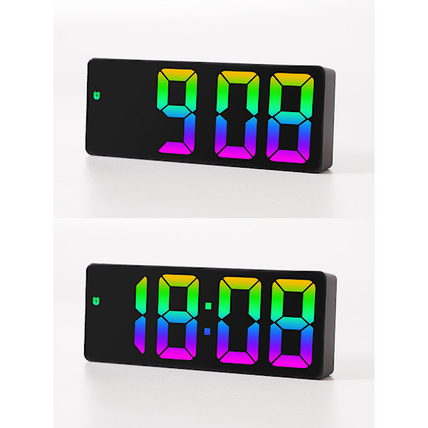 Digital väckarklocka, (ny version) LED väckarklocka, dubbelt driven