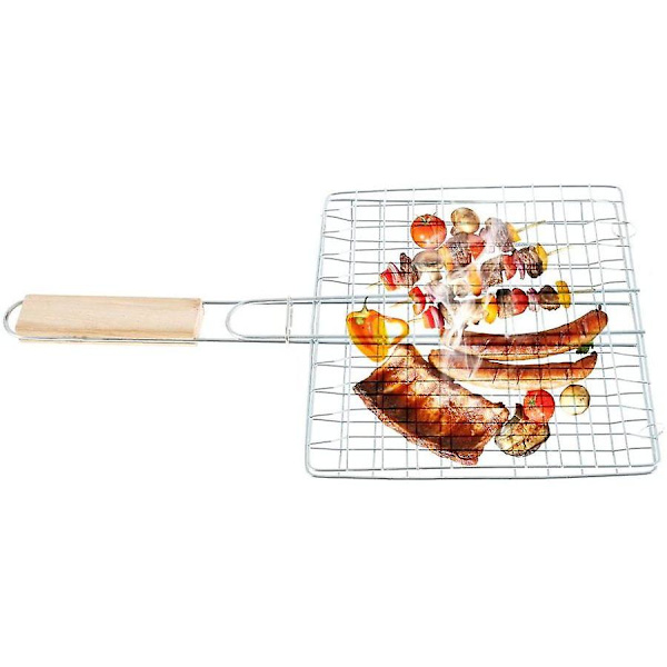 Grillkurv i rustfritt stål, grillkurv for grillfisk