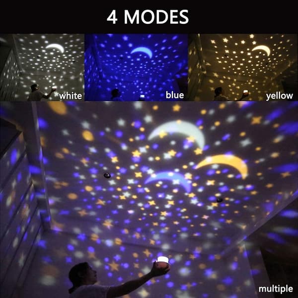 Kid Universe Planet Moon Starry Night Light Projector Bedroom Spa