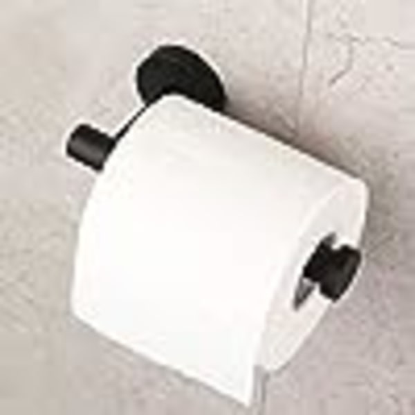 Toiletpapirholder i rustfrit stål, matsort, til badeværelset