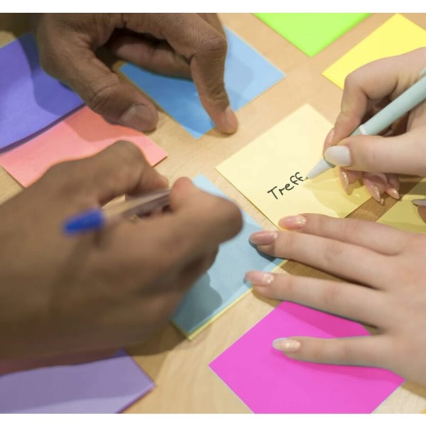 Super Sticky Notes Pack med 5 block - Självhäftande lappar 76 x 76 m