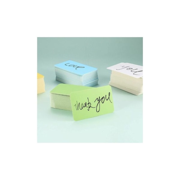 Tomma kort, färgat Kraft Tag-papper, DIY Text Doodle Presentminneskort, Business