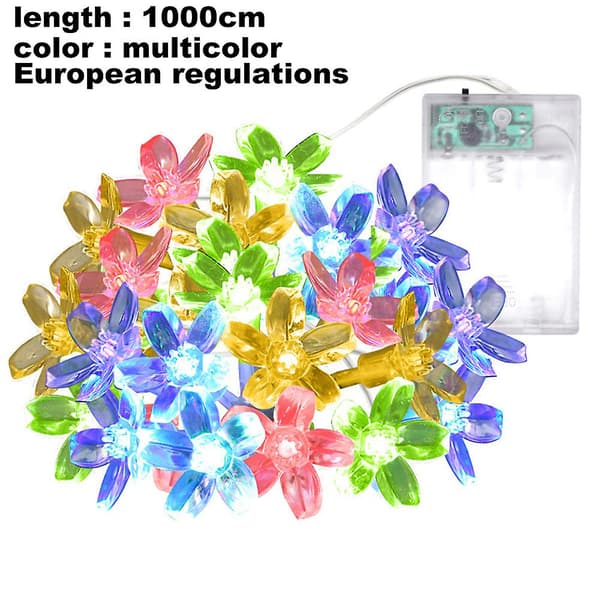 Julelys, 33ft 100led Kirsebærblomsterlys til Have Vi