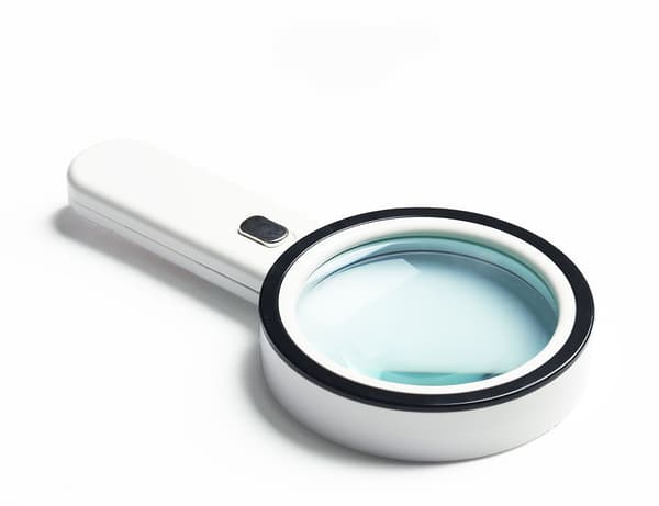 Set med 2 st 30X läsglas med LED-ljus - Upplyst läsglas