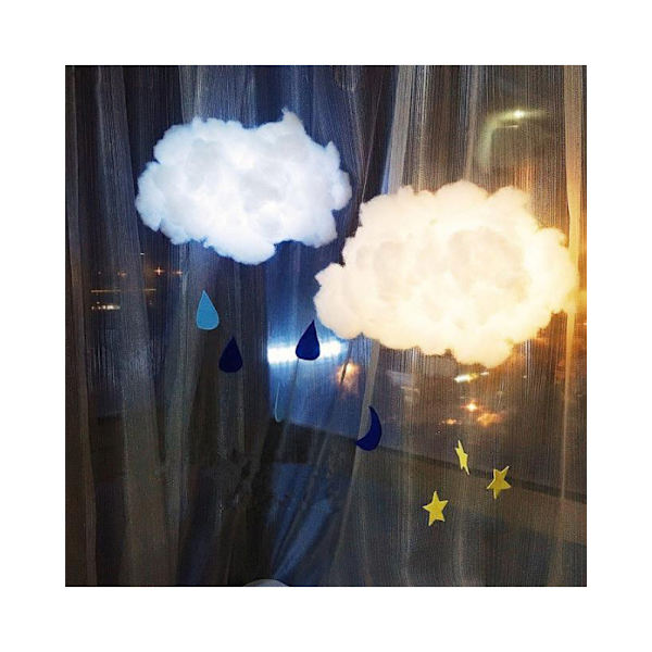 Pompom-dekorasjon Bryllupsdekorasjon DIY Origami Pompoms Hvit Skylampe