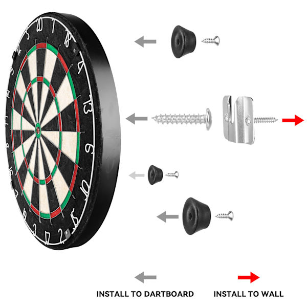 Skruvar och stabilisatorer Darttavla Hängande Kit