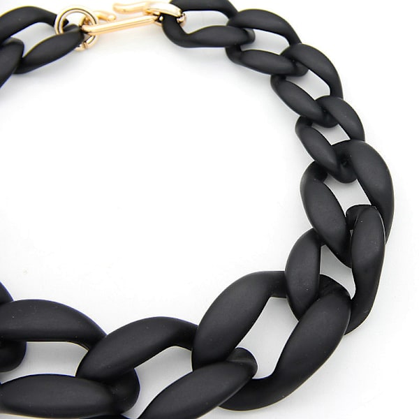 Halsband Kvinnor Akryl Chunky Kedja Statement Länk Halsband Stor Mode