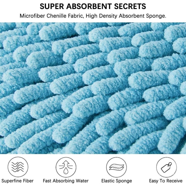 4 Chenille håndklæder Kugle af håndklæder Coral Mikrofiber Vandabsorberende