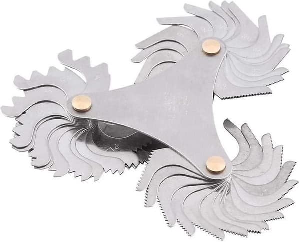 60 Grader 55 Grader Rustfrit Stålskrue Stigning Gauge Metrisk + Imperial Me