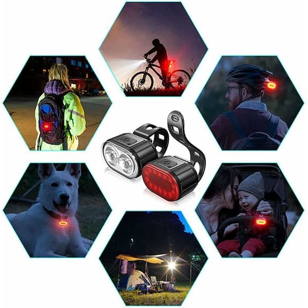 Pyörän valosarja, vedenpitävä LED-pyörän valosarja, USB-ladattava