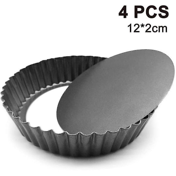 4 stk. Mini-tærteforme, mini-cupcake-kageform, buddingform til muffins