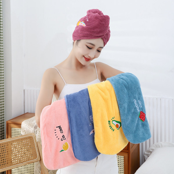 5 stk. Hurtigtørrende Hår Absorberende Håndklæde Turban Wrap Blød Show