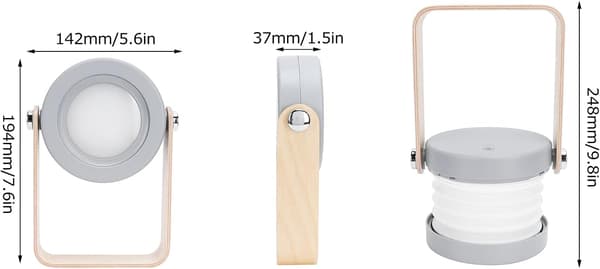 Bordlampe, DC 5V USB Natbordlampe Justerbar Led Nattelys