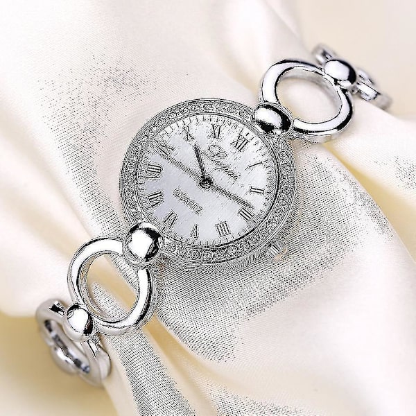 Heta säljande fashionabla lyxiga damklockor, damarmband