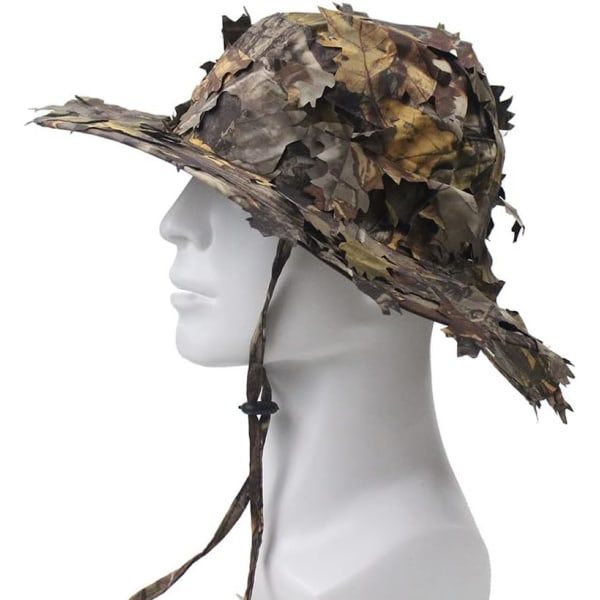 3D Leaves Camo Hats Outdoor Sun Protection Fishing Hunting Hat Wi