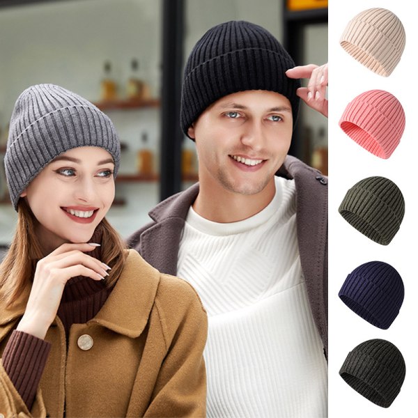 1pc Women's Hat Winter Men's Elastic Beanie Winter Cap Boys Girls