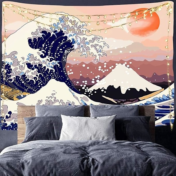 Den stora vågen gobeläng, Mount Fuji vägg gobeläng, japanska hav