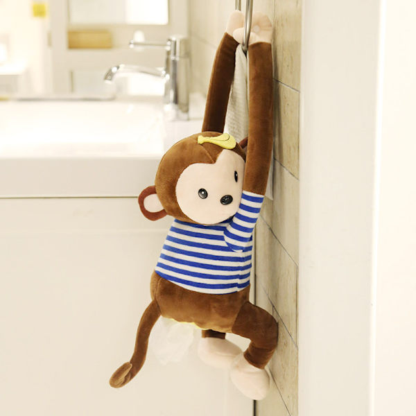 Monkey Tissue Box Kreativ Tissue Box Oppbevaringsboks