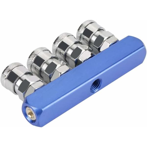 12mm Pneumatisk Snabbkoppling 2/3/4/5 Vägs Montering Hontråd Conn