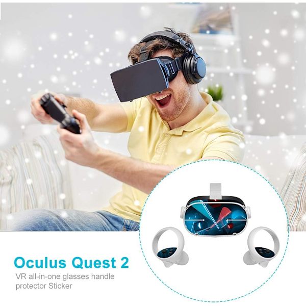All in One VR-briller hudklistermærke kompatibel med Oculus-Quest 2