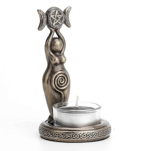 Déesse Figurine Photophore Bougeoir Aromathérapie Sculpture Décor
